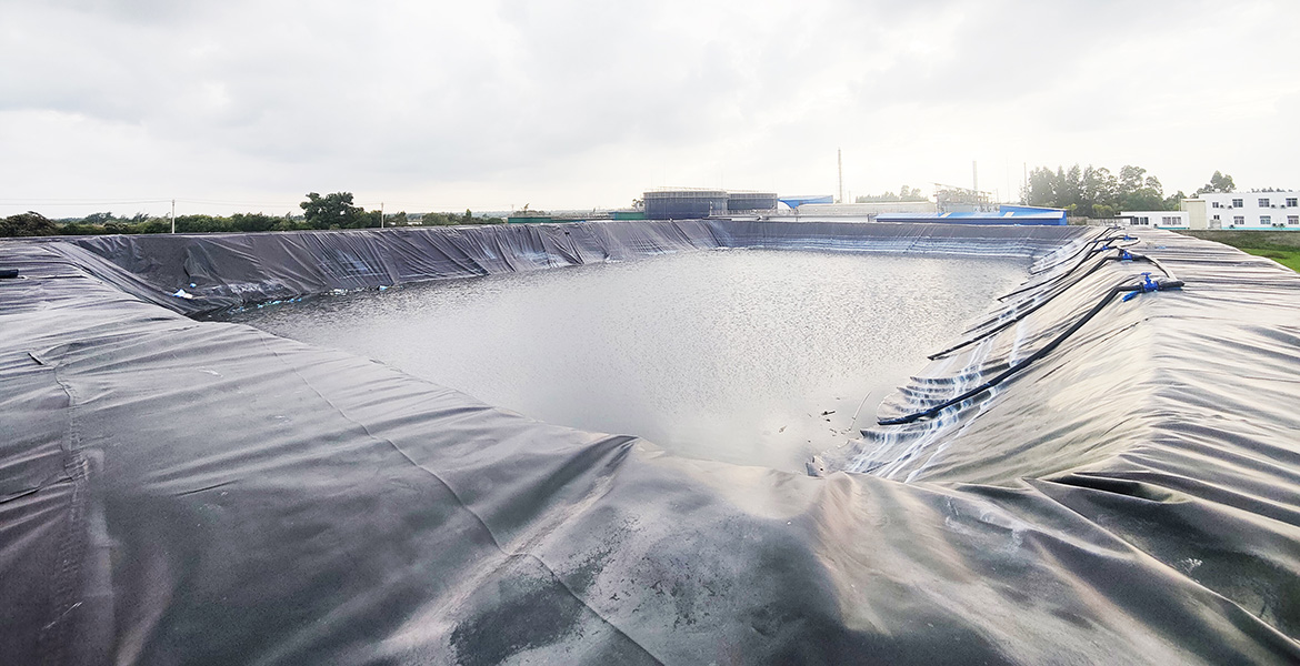 An oxidation pond project in Hainan Province