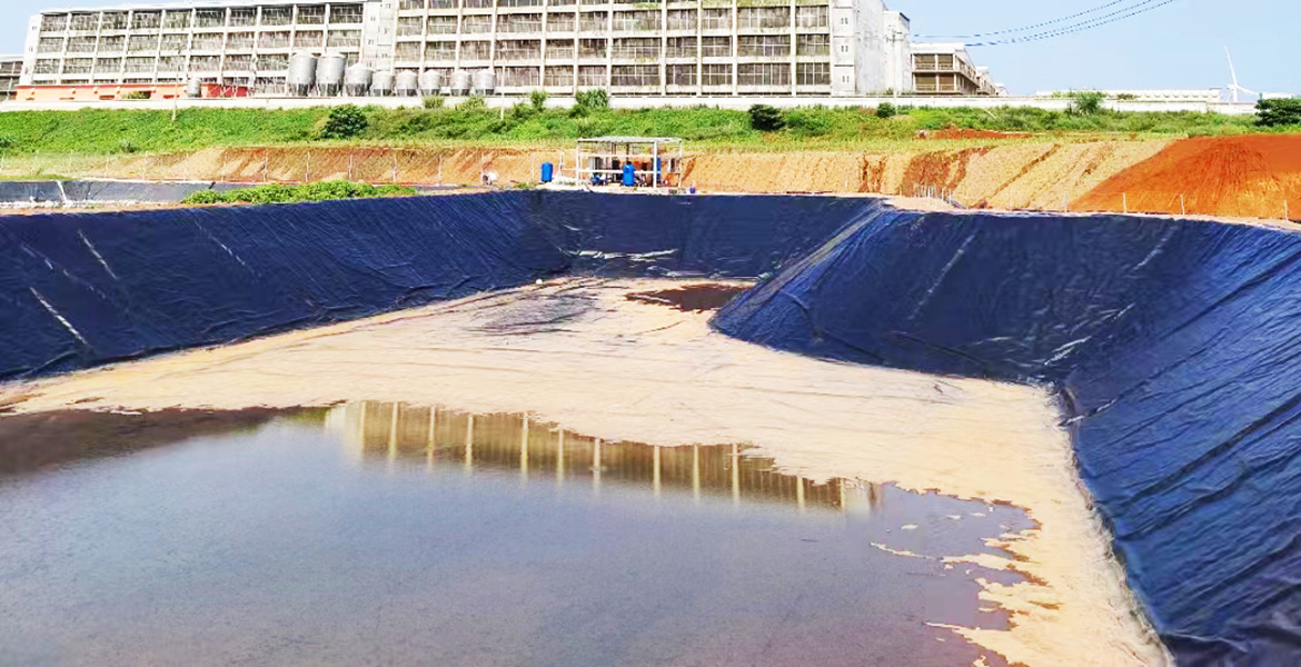 An oxidation pond project in Guangdong Province