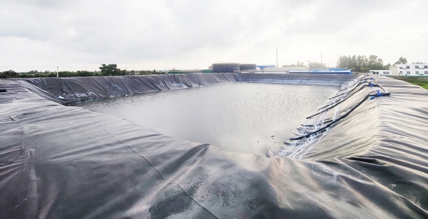 An oxidation pond project in Hainan Province